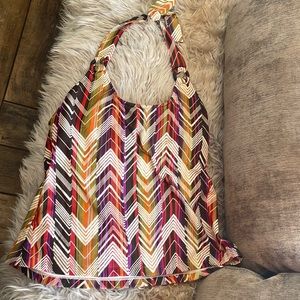 Catalina, chevron print, Tankini top.